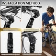 thumbnail image 4 of Bike Handlebar Extender, Bike Stem Riser Extender MTB Handlebar Extension with 2 Hex Key for 28.6mm Fork, Aluminum Alloy Black, 4 of 8