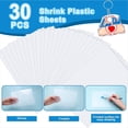 thumbnail image 2 of 30PCS Shrink Plastic Sheets for Kids with 30 Keychains & 100 Jump Rings, Shrink Films Papers,for DIY Handprint Keychains,1 set fathers day craft, 2 of 7