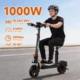 thumbnail image 6 of Ruitoo 1000W Electric Scooter for Adults, 31Mph & 31Miles Range, Folding Commuting E-Scooter with Seat,IPX4 Waterproof,10" All Terrain Tires, 6 of 14