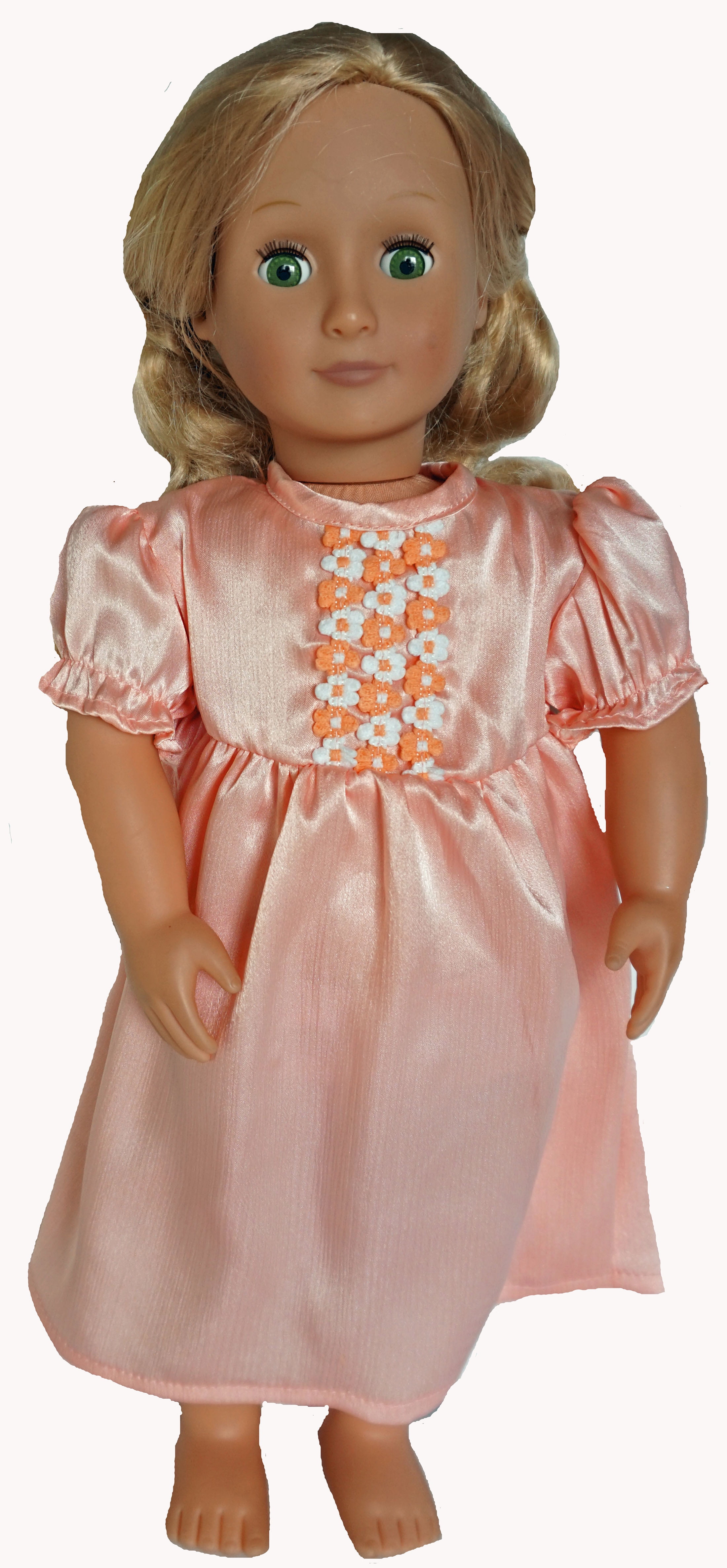 Doll Clothes Superstore Tangerine Nightgown Fits 18 Inch Girl Dolls