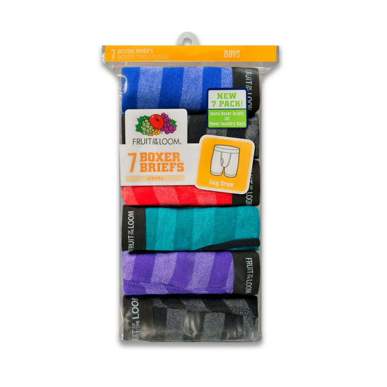 Fruit of the Loom Boys' 5pk Boxer Briefs - Colors May Vary S(6-8)