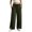 Army Green, variant on Tqcoqu Women's Wide Leg High Waist Sweatpants,Drawstring Elastic Solid Loose Casual Athletic Long Pants with Side Pockets