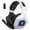 White, variant on Wireless Gaming Headset, PS4 Headset with Stereo Sound for PC PS4 PS5 Xbox One Mac Switch Laptop,Bluetooth/2.4G/Wired,Foldable,Portable,Blue