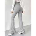 thumbnail image 2 of Women Drawstring High Waist Flare Leg Pants Slim Fit Casual Daily Trousers, 2 of 6