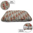 thumbnail image 3 of Cars Pet Bed, Retro Fast Sports Cars in White and Orange Vintage Vehicle Design Speed Driving Print, Resistant Pad for Dogs and Cats Cushion with Removable Cover, 24" x 39", Tan Orange, by Ambesonne, 3 of 4