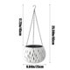 thumbnail image 3 of Maceta colgante de ratán con diseño de barrera de agua | Evita la pudrición de las raíces | Maceta colgante de plástico para plantas de interior y exterior | Incluye 1 cesta, 3 of 6