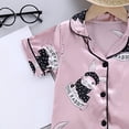 thumbnail image 5 of Toddler Boy Summer Outfit for 5-6 Years Toddler Boy Clothes Baby Summer Outfit Short Sleeve T-Shirt Tops Casual Elastic Shorts 2Pcs Set Cartoon Print 2PCS Set Short Sets,A13-Light Pink, 5 of 7