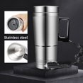 thumbnail image 6 of Naierhg Car Electric Kettle Detachable Fast Heating 12/24V 300ml Stainless Steel Electric Car Heated Kettle Cup for Water Tea Coffee Milk, 6 of 8