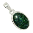 thumbnail image 1 of Honduran Black Matrix Opal 925 Sterling Silver Pendant Jewelry ALLP-12720, 1 of 1