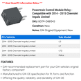 thumbnail image 2 of Powertrain Control Module Relay - Compatible with 2014 - 2015 Chevrolet Impala Limited - AC Delco, 2 of 2