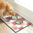 thumbnail image 2 of Dog Food Mats for Floors, Absorbent Quick Dry Pet Cat Food Mat, Dog Bowl Mats for Food and Water Dispenser Mat, Eco-Friendly Dog Accessories Pet Supplies 16"x24", 2 of 6