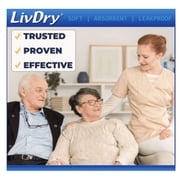LivDry Unisex Incontinence Booster Pads | Extra Absorbent Passthrough Pad | Long Length (128-Pack)