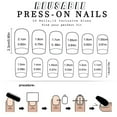 thumbnail image 5 of Square Press on Nail Valentine French Tip Fake Nail Glues on Nail Set Gifts, 5 of 7