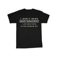thumbnail image 1 of Mens Graphic Tee Anger Management Funny T-shirt, Men's Comfy T-shirt, Crew Neck, Short Sleeves, Graphic Tee Men's Summer Outdoor Clothes, Men's Clothing, Tops For Men, Casual Sporty Tee, Summer Gifts, 1 of 5