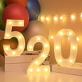 thumbnail image 2 of 1 pieza de luz decorativa en forma de letra, propuesta de propuesta, luces de cumpleaños, decoraciones festivas para fiestas, luces navideñas para exteriores, decoración de árboles de Navidad, decorac, 2 of 4
