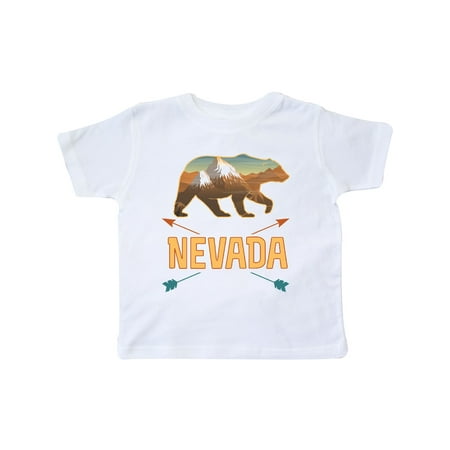 

Inktastic Nevada Vacation Bear Silhouette Gift Toddler Boy or Toddler Girl T-Shirt