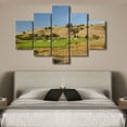thumbnail image 3 of TISHIRON 5PCS Framed Canvas Wall Art Set,60"x40" American California Golf Course Canvas Art Decor, 3 of 7