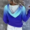 thumbnail image 5 of shqvo Hoodie for Women Tie Dye Sweatshirt Button Down Tops Casual Long Sleeve Oversize Pullover Sweater Shirt Hoodies with Pockets Fall Winter Fashion Hooded Jackets, 5 of 7