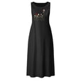thumbnail image 4 of RKSTN Robes pour Femmes 2023 Mode Été Décontracté Col Rond Sans Manches Jupes Maxi Poches Vacances Couleur Unie Plage Longue Robe avec Imprimé Graphique, 4 of 4