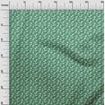 thumbnail image 3 of oneOone Cotton Jersey Green Fabric Floral Silhouette Sewing Material Print Fabric By The Yard 58 Inch Wide, 3 of 4