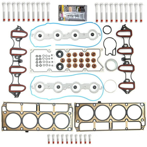 ECCPP Engine Replacement Head Gasket Set Bolts Kit Compatible with 2011 for Chevrolet Silverado 1500 LS 4-Door Crew Cab Pickup 5.3L