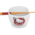 thumbnail image 5 of Sanrio Hello Kitty Japanese Ceramic Ramen Noodle Rice Bowl with Chopsticks, Microwave Safe, 20 Ounces, 5 of 8