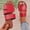 Red, variant on Jacenvly 2024 New New Summer Flat Shoes with Women's Sandals and Casual Open Toe Slippers Beige Sandals for Women