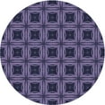 thumbnail image 1 of Ahgly Company Machine Washable Indoor Round Transitional Light Purple Area Rugs, 8' Round, 1 of 7