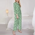 thumbnail image 3 of Honeii Dinosaurs on Roller Skater print Women's Pajama Sets Long Sleeve Button Down Sleepwear Nightwear Soft Pjs Lounge Sets-XX-Large, 3 of 7