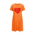 thumbnail image 4 of Nexjvus Chemises de Nuit pour Femmes Manches Courtes Col Rond Robes de Nuit Imprimé Floral Surdimensionné Taille m, 4 of 5
