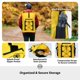 thumbnail image 5 of Mochila impermeable impermeable STOVER 55L Floating Roll Top Yellow, 5 of 9