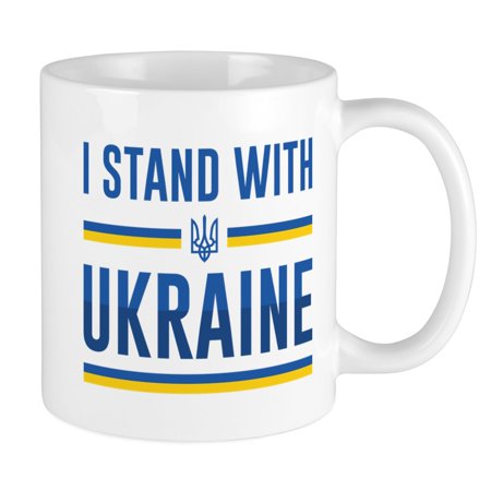 

CafePress - I Stand With Ukraine - Ceramic Coffee Tea Novelty Mug Cup 11 oz