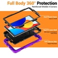 thumbnail image 5 of for Xiaomi Redmi Pad SE 8.7 inch 2024, 360 Rotating Shockproof Cover with Stand, Handle, Shoulder Strap, Purple, 5 of 7