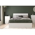 thumbnail image 1 of Nexera 3-Piece Bedroom Set With Bed Frame, Headboard & Nightstand In Full|White, 1 of 7
