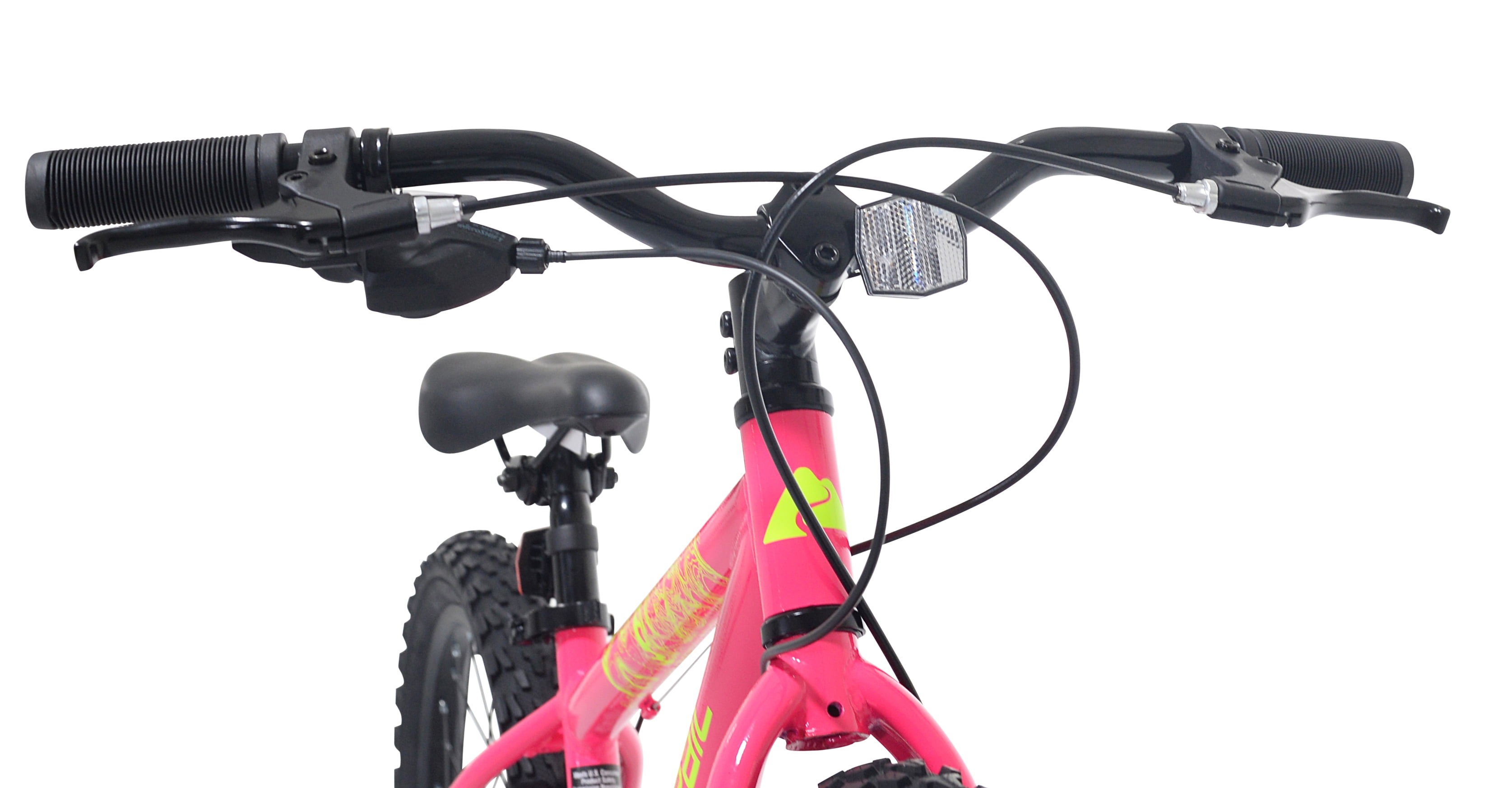 20" Ozark Trail Mountain Bike, 7 Speed, Fits Rider 3'11"-4'4", Pink, Child/Tween/Teen, Unisex