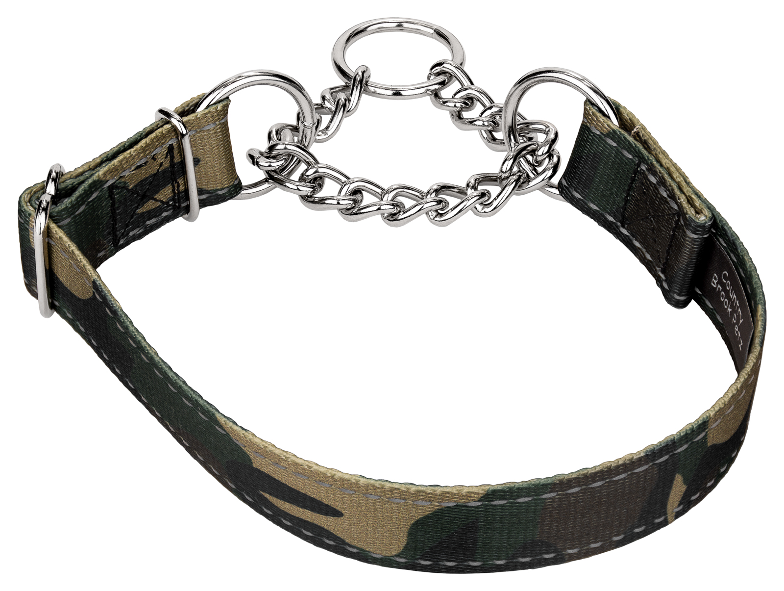 fabric half check collar