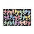 thumbnail image 2 of Dmlowu Bathroom Rugs Macaron Cartoons Printed Bath Mat Multicolor Vintage Bathroom Non Slide Absorbent Door Mat, 2 of 7