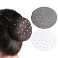 thumbnail image 2 of Visland 5Pcs Hair Net Decor Invisible Elastic Edge Hollow See-through Hair Fixing Anti-slip Ballet Dance Meatball Hair Mesh Styling Tool, 2 of 6