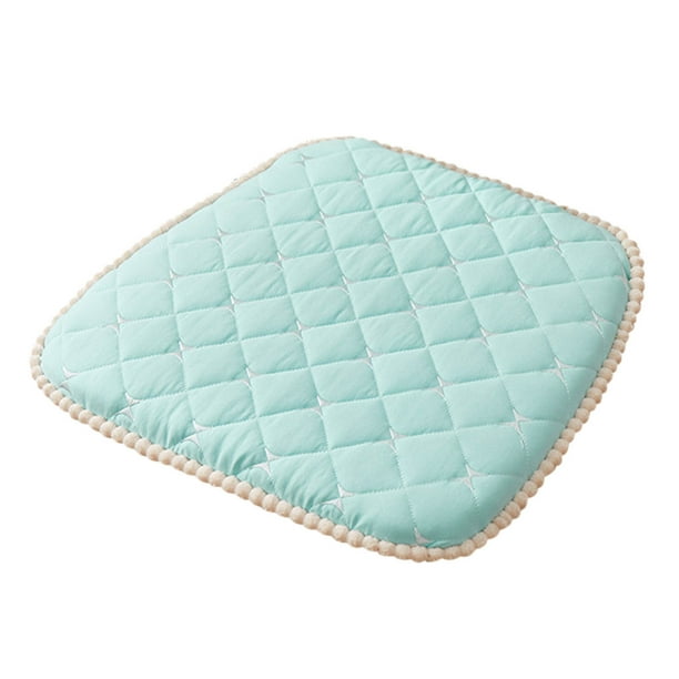 Almohadón para silla de comedor acolchado con espuma de memoria, rebote lento, color verde claro