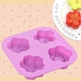 thumbnail image 3 of Flower Shape Silicone Mold, 2 Pack 4 Cavity Non-stick Food Grade Silicone Mold DIY for Chocolate, Candy, Handmade Soap and Bath Balls, 3 of 5