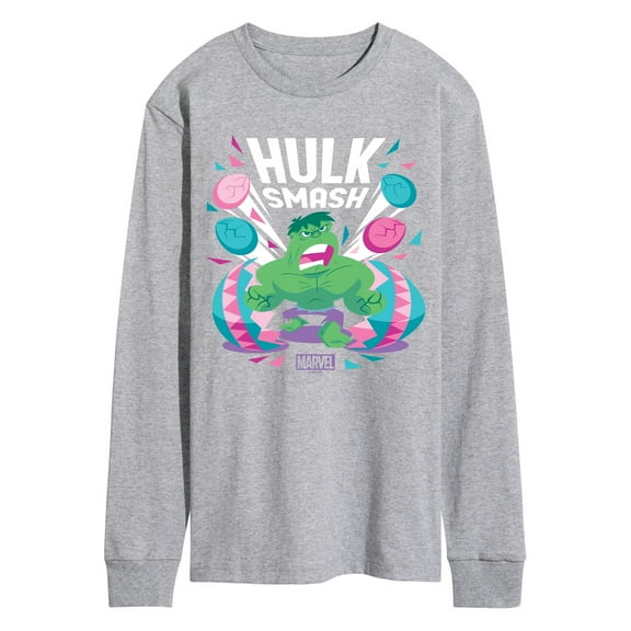 Marvel The Incredible Hulk - Smash Easter - Men's Long Sleeve Graphic T-Shirt