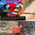 thumbnail image 2 of Cuñas para partir madera, cuñas de tala de árboles para carpintería, cuñas de plástico de un solo cono probadas profesionalmente, 2 of 7