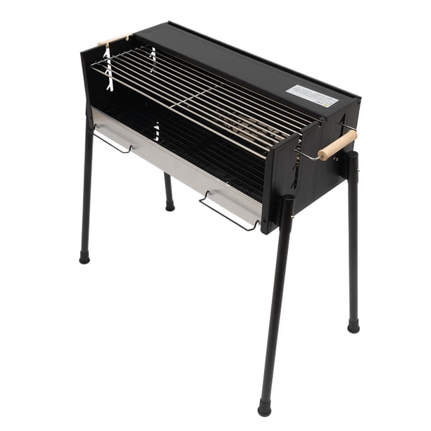 Aiqidi Outdoor Charcoal Barbecue Grill Stainless Steel Folding Portable