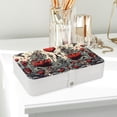 thumbnail image 6 of Hearts Battle Portable PU Leather Jewelry Box with Removable Compartment, Bracelet Holder, and Jewelry Display, 6 of 6