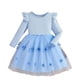 thumbnail image 1 of Vestido de cuello redondo y manga larga para niñas Vestido de cuello redondo y manga larga para niñas Falda de malla elegante Vestido de princesa elegante para niñas pequeñas Vestido de poliéster para, 1 of 4