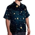 thumbnail image 2 of Constellation Men's Casual Short Sleeve Button Down Shirts - Printed Summer Beach Tops for Men and Women, 2 of 6
