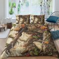 thumbnail image 1 of Bedding Sets 3D Strange Plants and Animals Printed Quilt Cover Set Creative Bed Gift,Twin (68"x86"), 1 of 5