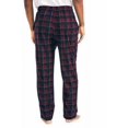 thumbnail image 2 of Nautica Men's Fleece Lounge Pajama Pants 2-Piece, Navy/Red Check Medium, 2 of 4