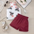 thumbnail image 4 of CAIXIA Girls Outfits Size 8-10 Girls Summer Double Top and Shorts Outfit Set for Casual Comfort and Style,13-14Years, 4 of 7