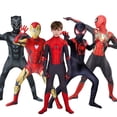 thumbnail image 2 of Disfraz de Spiderman para niños, mono de superhéroe, Miles Morales, lejos de casa, zentai, halloween Fivean unisex, 2 of 2
